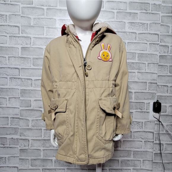 Coco Rita Zip in/out Lined Girl's Coat with Ears, size 110 (US size 4) - Picture 9 of 12